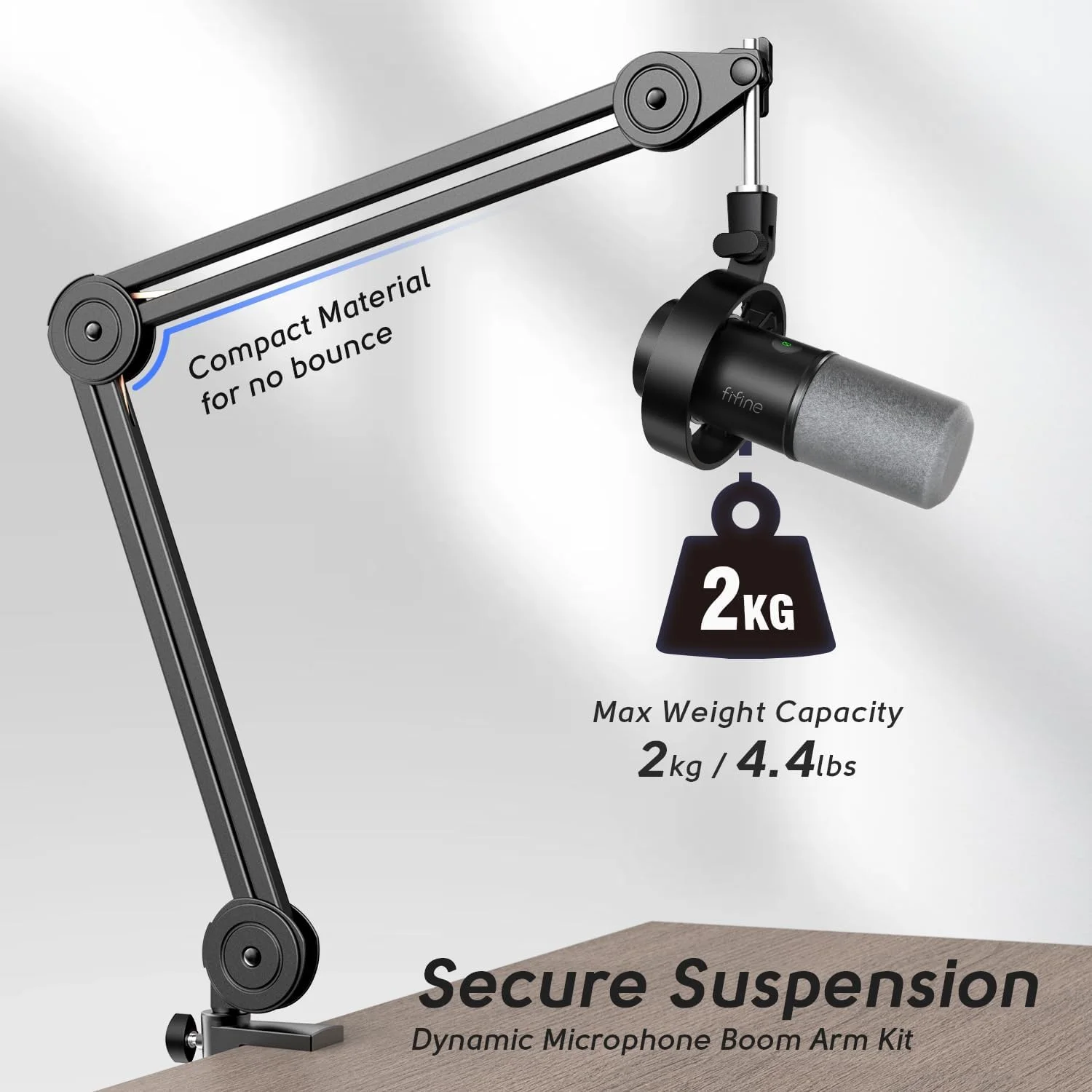 میکروفون داینامیک FIFINE و کیت بازوی بوم سنگین، ست میکروفون ضبط پادکست XLR/USB برای کامپیوتر با جک هدفون، کنترل حجم صدا، بادگیر برای استریم صدا، صداگذاری و بازی (K688+BM63) میکروفون داینامیک FIFINE و کیت بازوی بوم سنگین، ست میکروفون ضبط پادکست XLR/USB برای کامپیوتر با جک هدفون، کنترل حجم صدا، بادگیر برای استریم صدا، صداگذاری و بازی (K688+BM63)