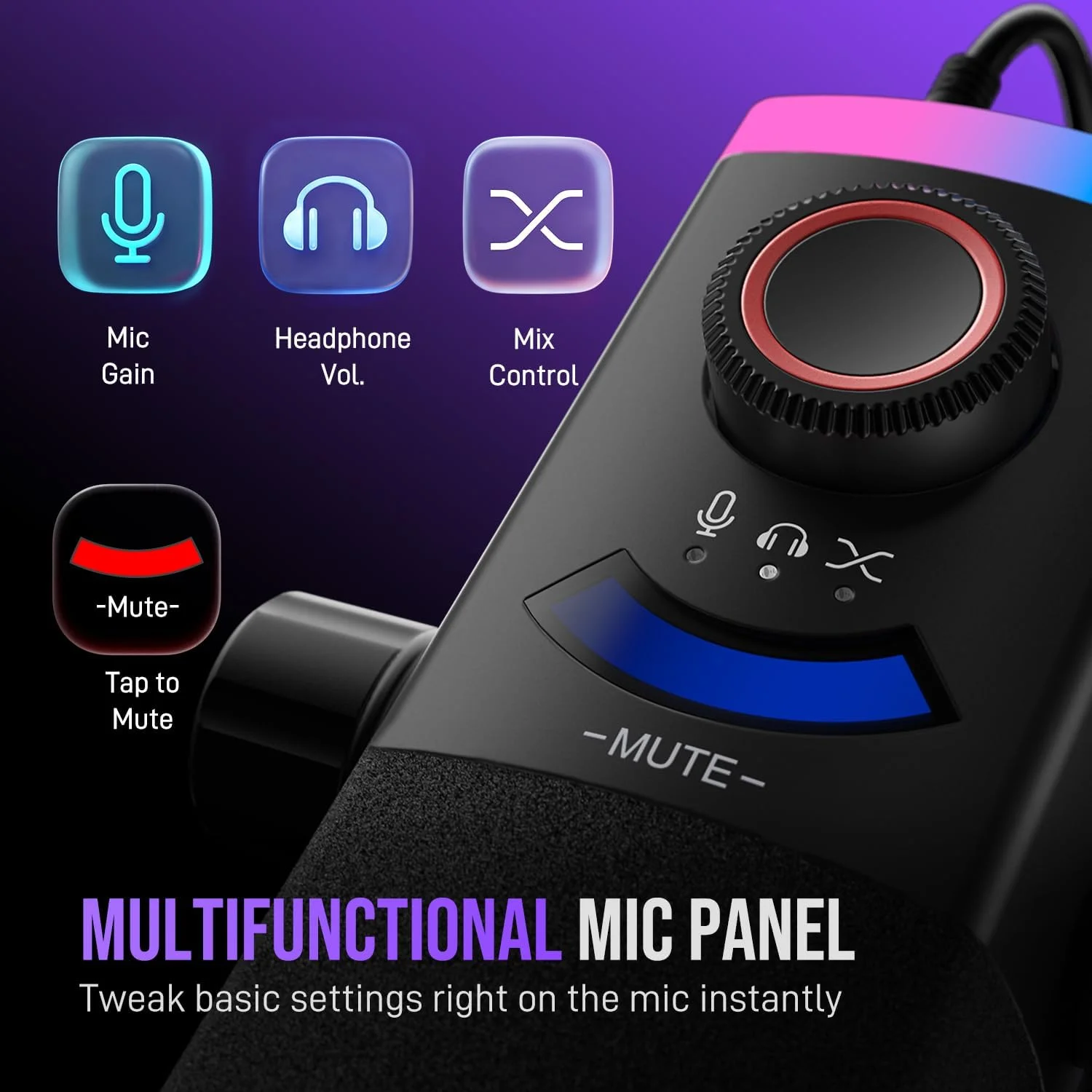 مجموعه میکروفون داینامیک گیمینگ FIFINE: کیت میکروفون XLR/USB با بازوی RGB، میکسر صوتی 3 اکولایزر با تغییر صدا و کابل XLR 3 متری برای استریم/پادکست/صدای بازی (AM8PROT+SC8+L9) مجموعه میکروفون داینامیک گیمینگ FIFINE: کیت میکروفون XLR/USB با بازوی RGB، میکسر صوتی 3 اکولایزر با تغییر صدا و کابل XLR 3 متری برای استریم/پادکست/صدای بازی (AM8PROT+SC8+L9)