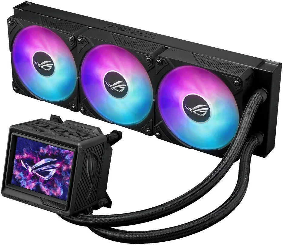 خنک کننده مایع پردازنده ASUS ROG Ryujin III 360 aRGB Extreme، رادیاتور 360 میلیمتری، فن 120 میلیمتری ROG با قابلیت اتصال زنجیرهای مغناطیسی، جریان هوای 89.73 CFM، سرعت 2800 RPM، نمایشگر LCD 3.5 اینچی، مشکی | 90RC0131-M0EAY0 خنک کننده مایع پردازنده ASUS ROG Ryujin III 360 aRGB Extreme، رادیاتور 360 میلیمتری، فن 120 میلیمتری ROG با قابلیت اتصال زنجیرهای مغناطیسی، جریان هوای 89.73 CFM، سرعت 2800 RPM، نمایشگر LCD 3.5 اینچی، مشکی | 90RC0131-M0EAY0