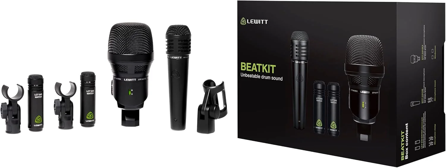 پکیج میکروفون درام BEATKIT برای کیک، اسنر و Overheads منطبق