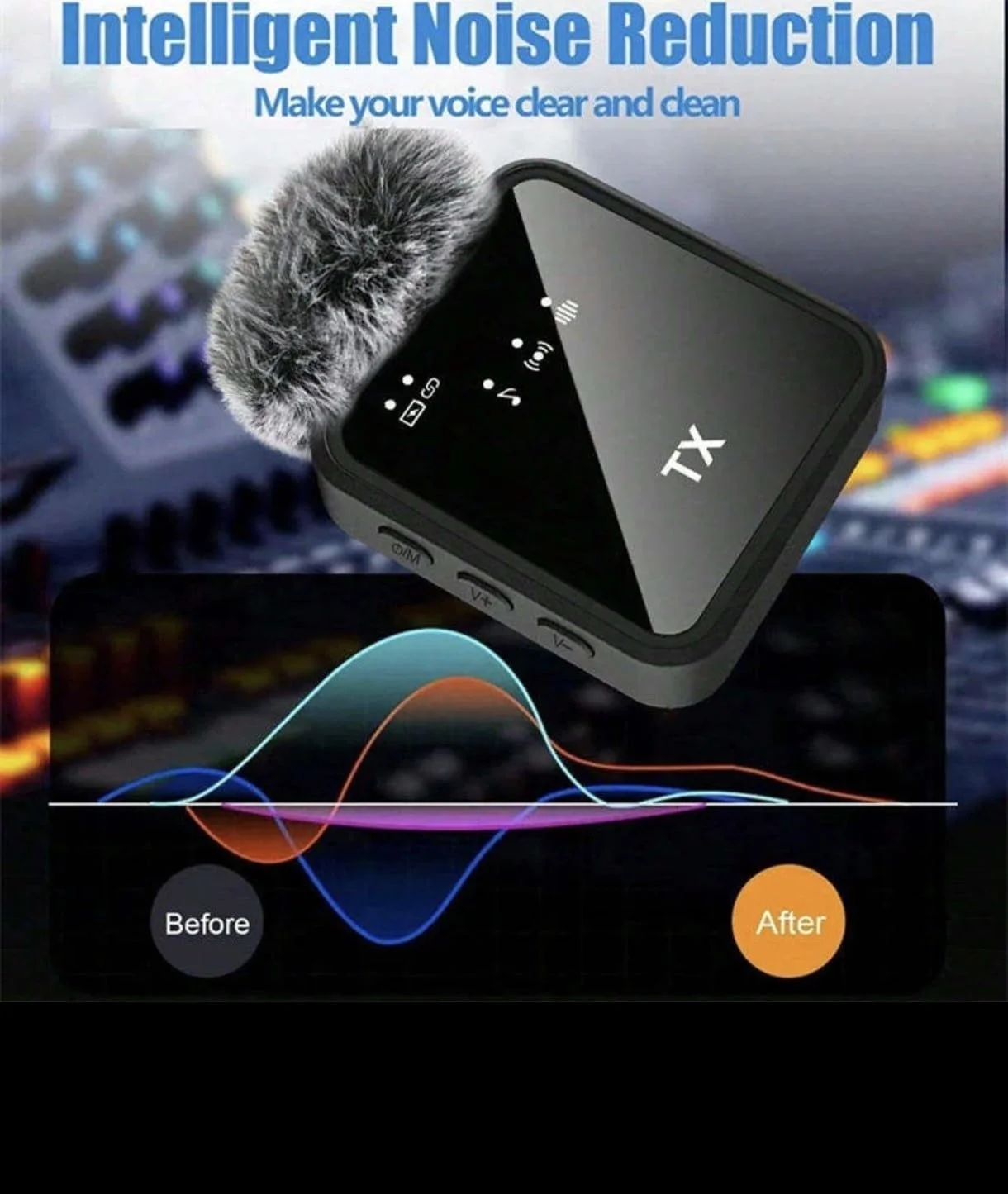 سیستم میکروفون یقه ای بی سیم حرفه ای TX با قابلیت کاهش نویز، گیرنده جهانی 3 در 1 برای دوربین، آیفون، اندروید، کامپیوتر، پخش زنده و تولید محتوای ویدیویی سیستم میکروفون یقه ای بی سیم حرفه ای TX با قابلیت کاهش نویز، گیرنده جهانی 3 در 1 برای دوربین، آیفون، اندروید، کامپیوتر، پخش زنده و تولید محتوای ویدیویی