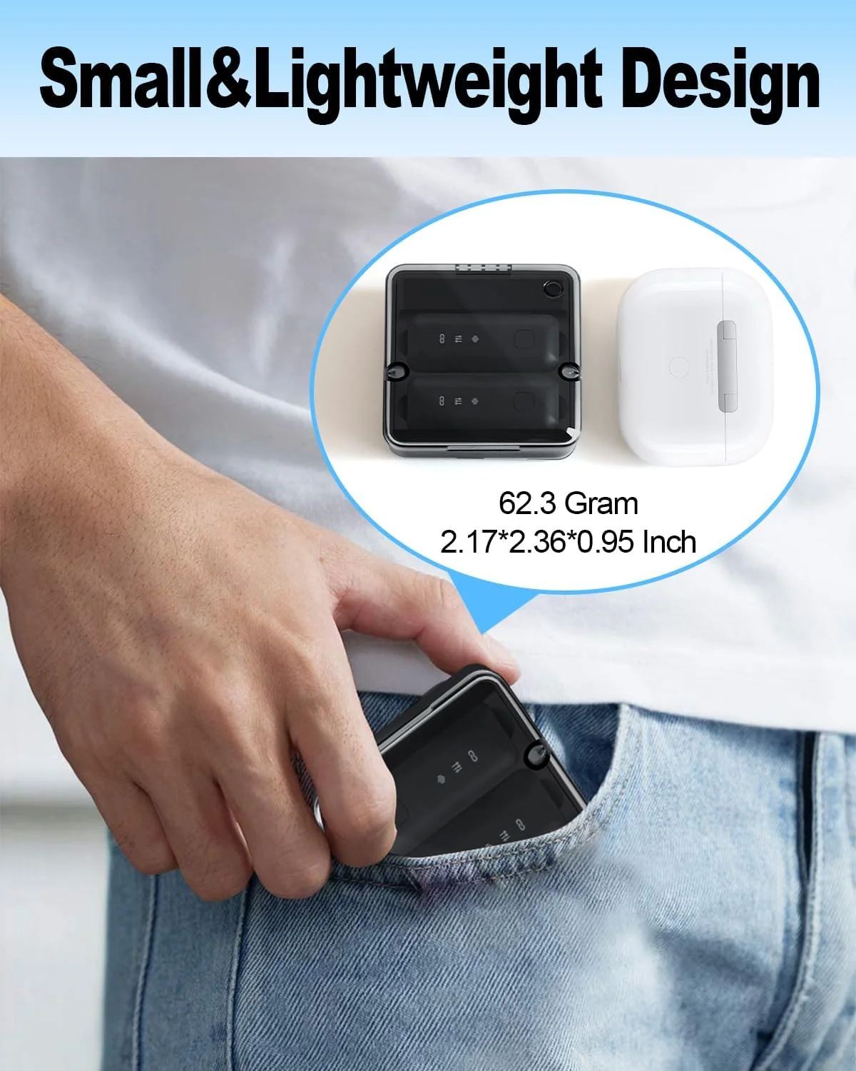 میکروفون یقه ای بی سیم کوچک برای آیفون/آیپد/تلفن اندروید/کامپیوتر، میکروفون پخش زنده با انتقال 20 متری، کاهش نویز، پژواک، میکروفون های یقه ای با اتصال لایتنینگ/USB-C