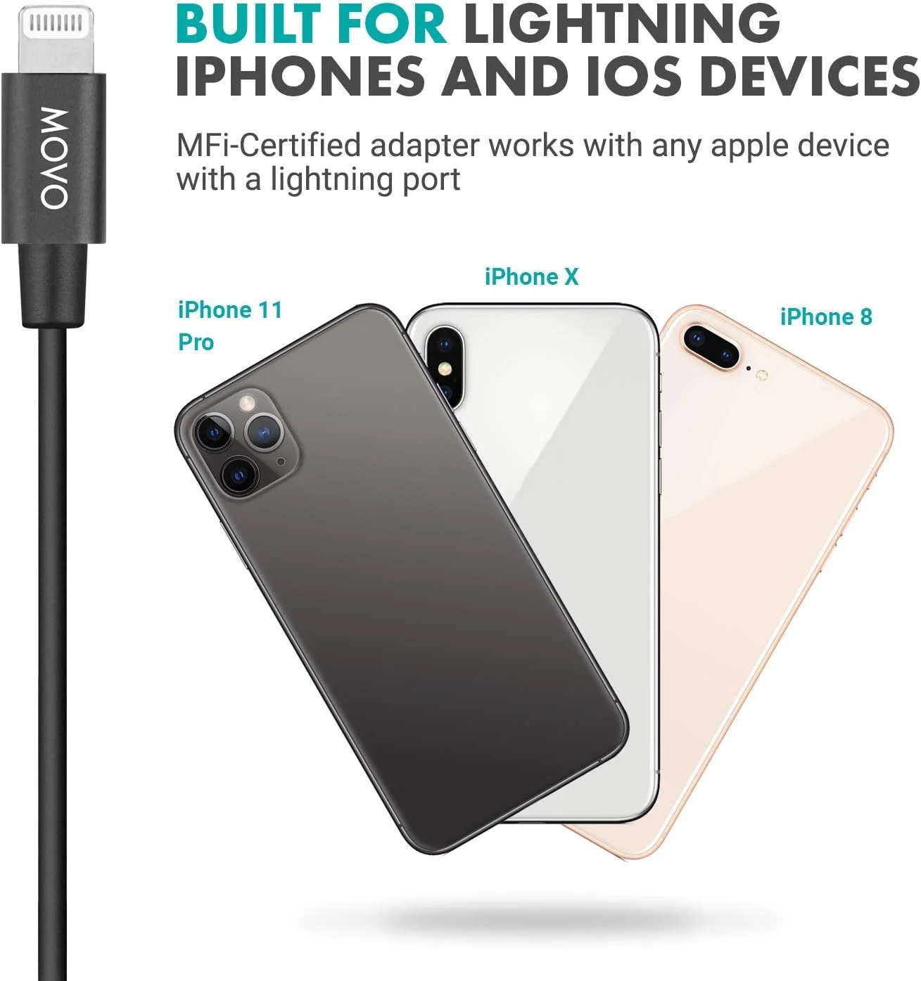 سیستم میکروفون یقهای دوگانه Movo برای آیفون - کمکی سیستم میکروفون یقهای دوگانه Movo برای آیفون - کمکی