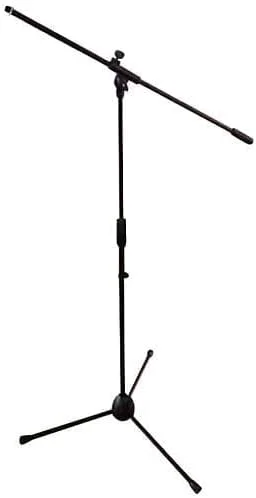 پایه میکروفون بوم قابل تنظیم Pro Lok با پایه سه پایه به همراه کابل میکروفون 16 فوتی XLR-XLR، بادگیر مشکی و نگهدارنده میکروفون