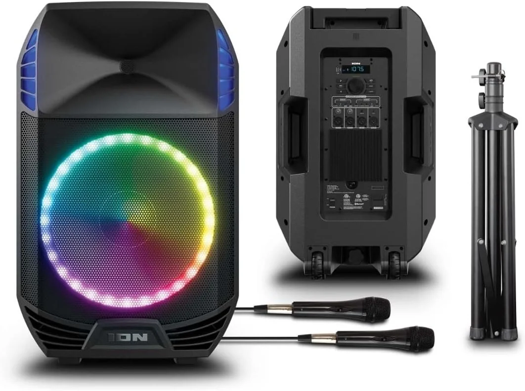 سیستم بلندگوی بلوتوثی پرقدرت ION Audio Total PA Extreme با صدای گسترده صوتی ممتاز و بهینه سازی آکوستیک (بازسازی شده)