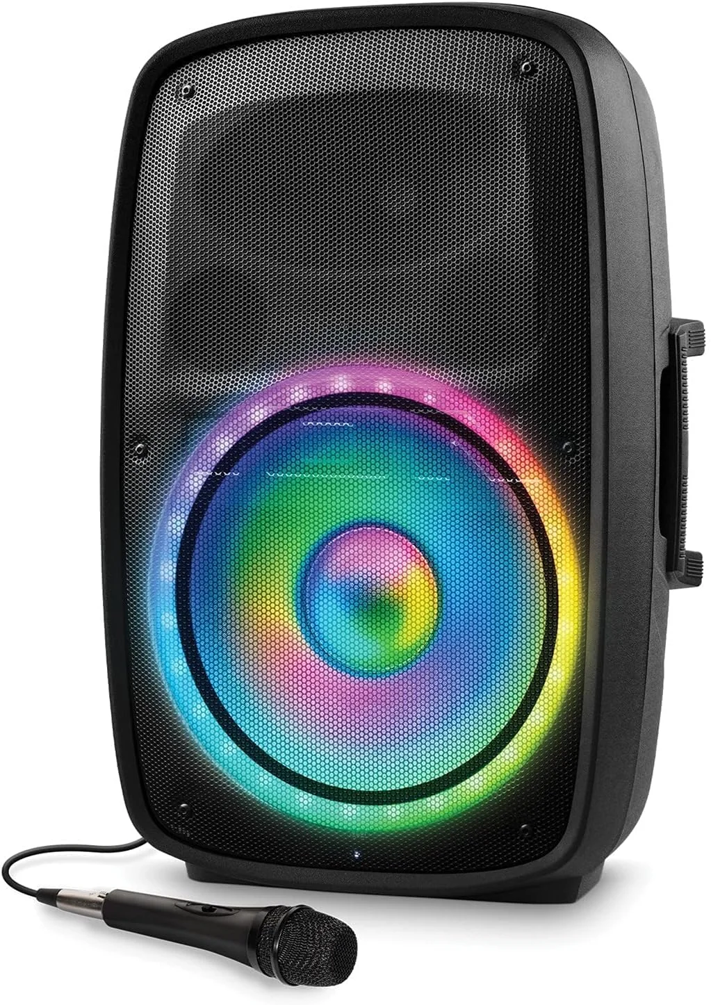 اسپیکر بلوتوثی Ion Audio Total PA Glow MAX، سیستم PA به همراه پایه میکروفون و نورپردازی مهمانی (بازسازی شده)