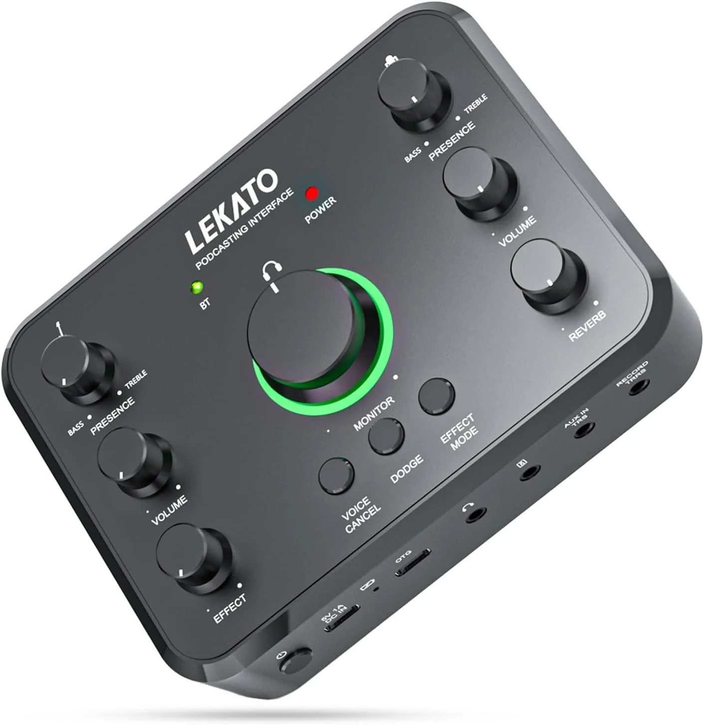 اینترفیس صوتی بلوتوثی قابل شارژ LEKATO، اینترفیس صوتی USB با میکروفون XLR، خط Hi-Z، 24 بیت/96 کیلوهرتز، فانتوم پاور 48 ولت برای استریم صوتی بازی و ضبط پادکست اینترفیس صوتی بلوتوثی قابل شارژ LEKATO، اینترفیس صوتی USB با میکروفون XLR، خط Hi-Z، 24 بیت/96 کیلوهرتز، فانتوم پاور 48 ولت برای استریم صوتی بازی و ضبط پادکست