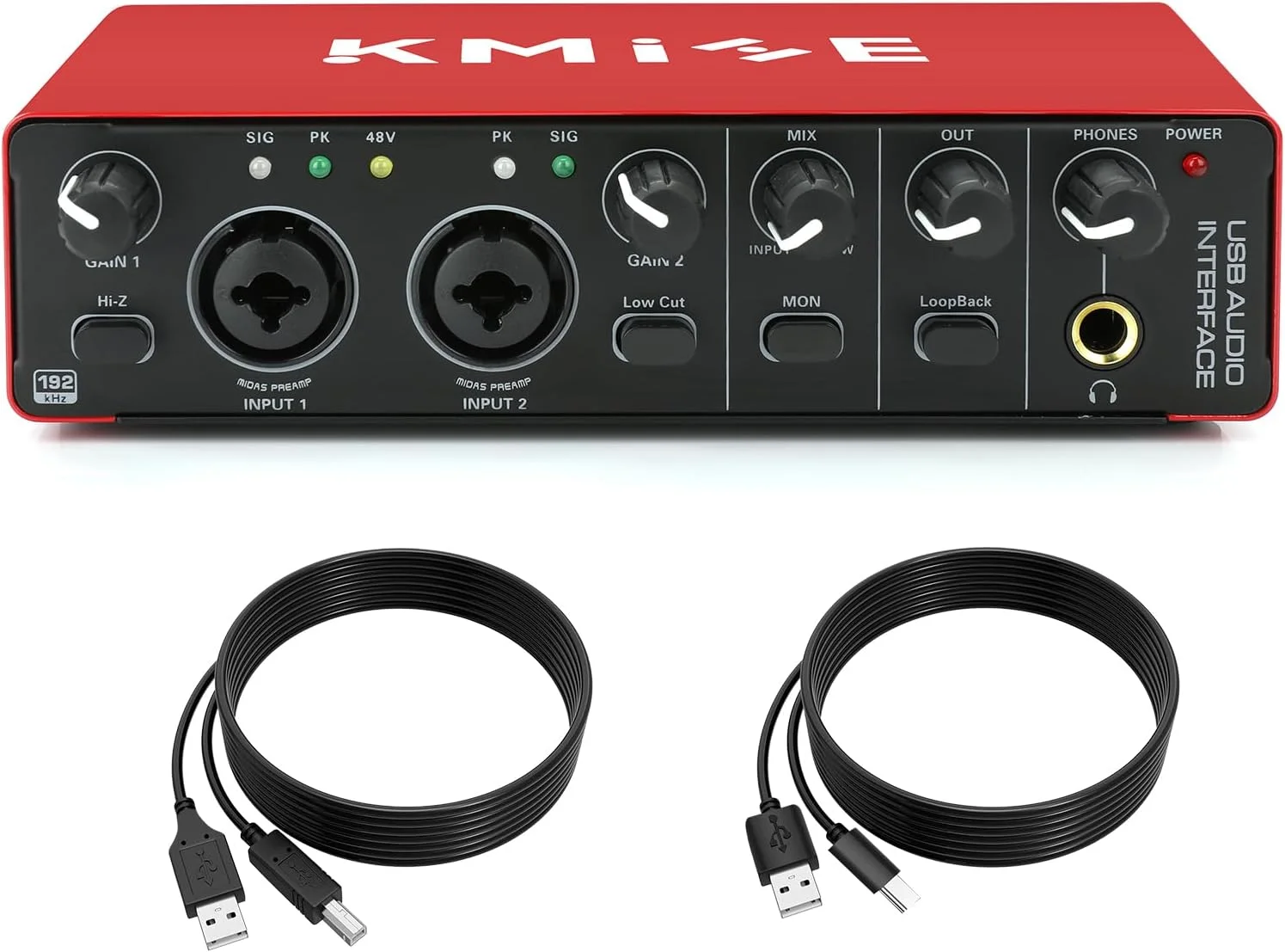 کارت صدای USB Kmise برای نوازندگان گیتار، خوانندگان، پادکسترها یا پخش صدای با کیفیت استودیویی کارت صدای USB Kmise برای نوازندگان گیتار، خوانندگان، پادکسترها یا پخش صدای با کیفیت استودیویی