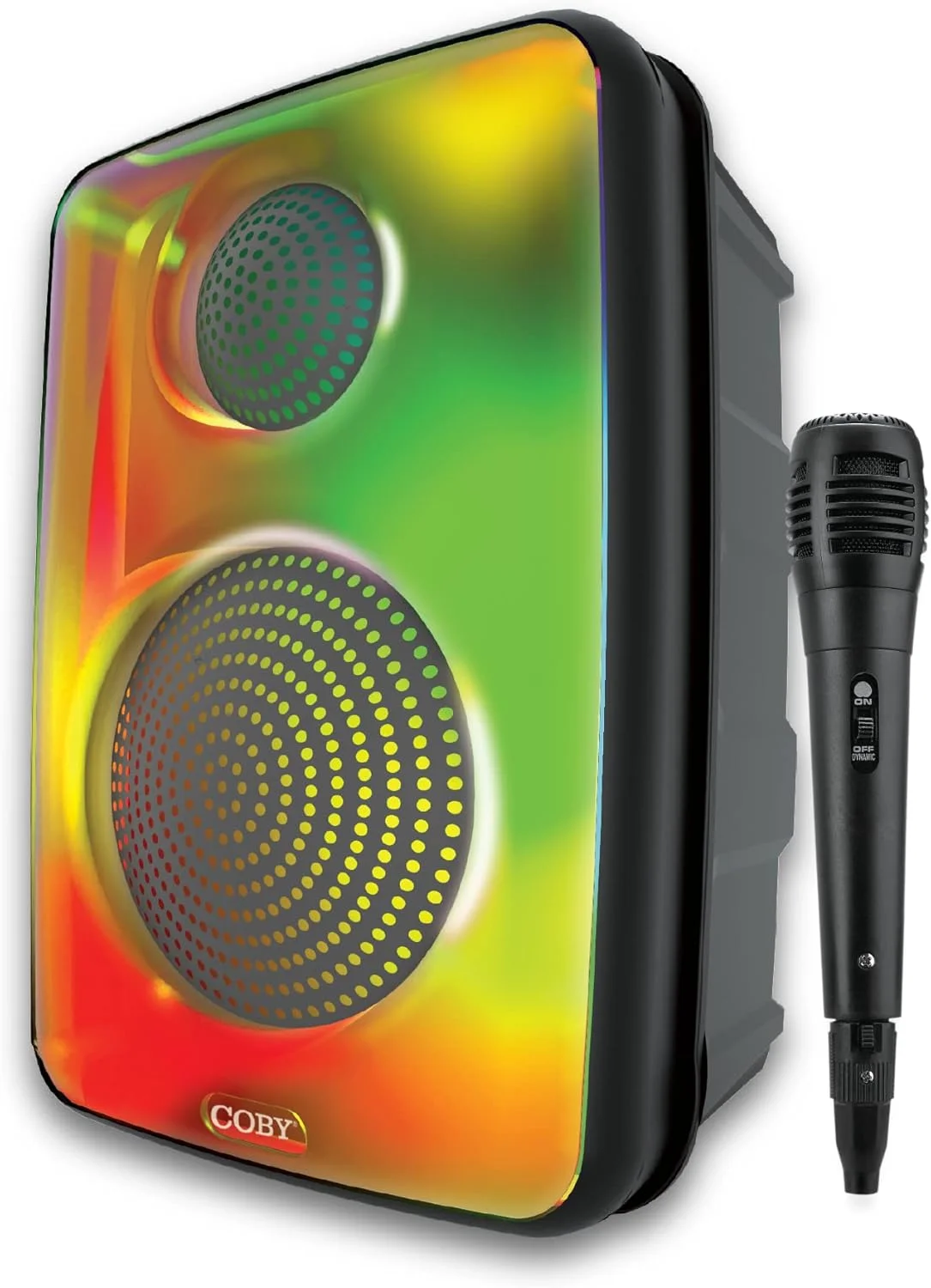 اسپیکر بلوتوثی بی‌سیم کابی Spectra، اسپیکر قابل حمل با 5 حالت نورپردازی و میکروفون، رادیو FM، باتری قابل شارژ، پورت‌های USB، Micro USB و AUX 3.5 میلی‌متری، ورودی کارت TF، 7 ساعت پخش