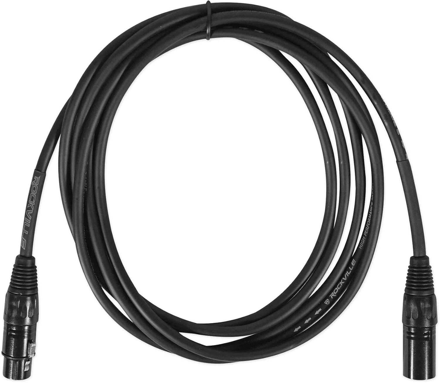 کابل میکروفون XLR ماده به نر راکویل RCXFM10E-B به طول 3 متر، 100% مس، محافظ 90% OFC، صدای بدون نویز برای استودیوهای ضبط و اجراهای زنده