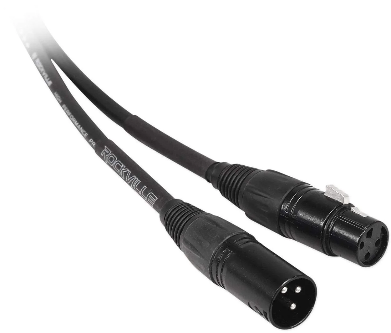 کابل XLR راکویل RCXFM100P-B، 100 فوت، مادگی به نری، کانکتورهای REAN، مس 100% OFC، شیلد 90%، روکش PVC بادوام، برای صدای حرفه ای و اجرای زنده