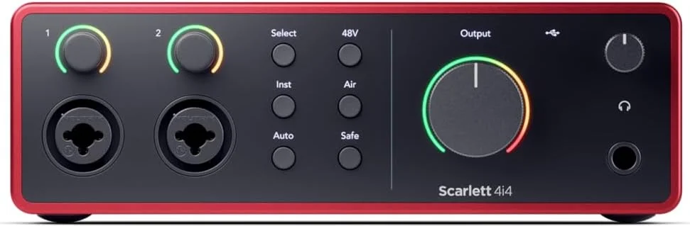 باندل کامل استودیویی کارت صدای USB فوکوسرایت Scarlett 4i4 4x4 به همراه دانلود نرمافزار تولید موسیقی خلاقانه به همراه مانیتورهای استودیویی بلوتوثی LyxPro 3.5BT 50W و شیلد ایزوله ضبط صدا باندل کامل استودیویی کارت صدای USB فوکوسرایت Scarlett 4i4 4x4 به همراه دانلود نرمافزار تولید موسیقی خلاقانه به همراه مانیتورهای استودیویی بلوتوثی LyxPro 3.5BT 50W و شیلد ایزوله ضبط صدا