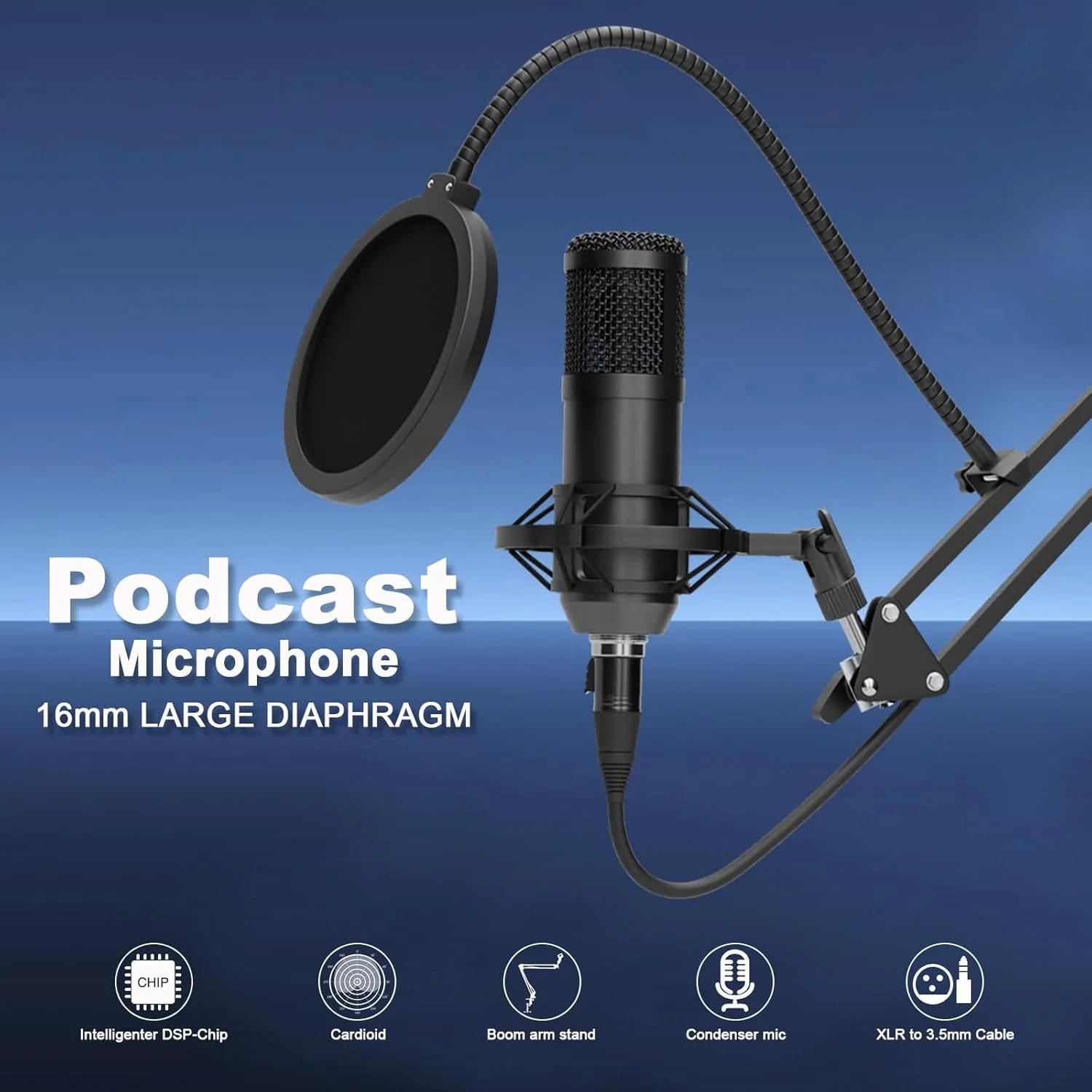 مجموعه تجهیزات پادکست برای 2 نفر، کارت صدا با میکروفون کاندنسر پادکست، تغییر صدا، میکسر DJ برای استریم، ضبط پادکست، بازی، TikTok، کامپیوتر، تلفن هوشمند مجموعه تجهیزات پادکست برای 2 نفر، کارت صدا با میکروفون کاندنسر پادکست، تغییر صدا، میکسر DJ برای استریم، ضبط پادکست، بازی، TikTok، کامپیوتر، تلفن هوشمند