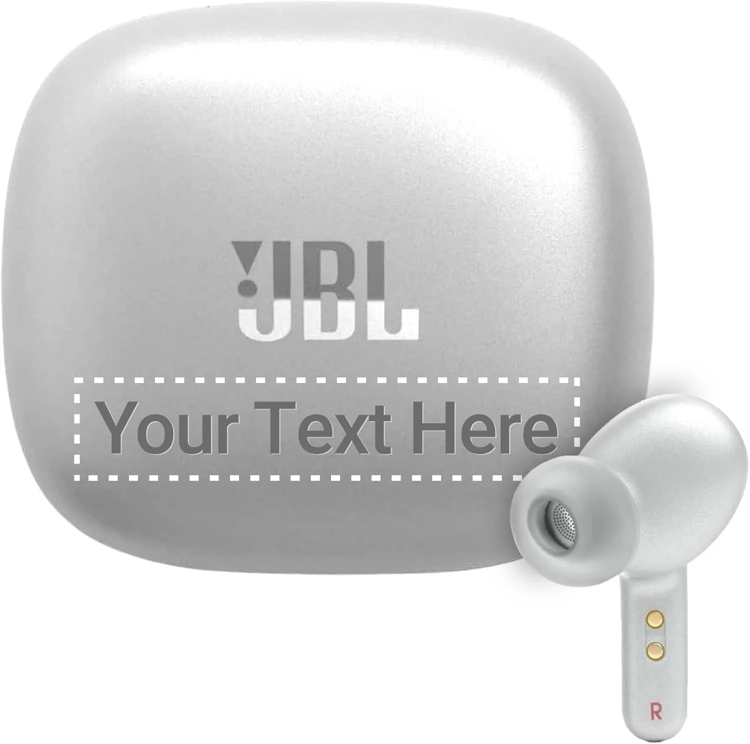 هدفون بی سیم جی بی ال Live Pro 2 به همراه کیس - نقره ای - با حکاکی سفارشی اختیاری - حذف نویز - 40 ساعت پخش - شارژ بی سیم، مقاوم در برابر آب IPX5