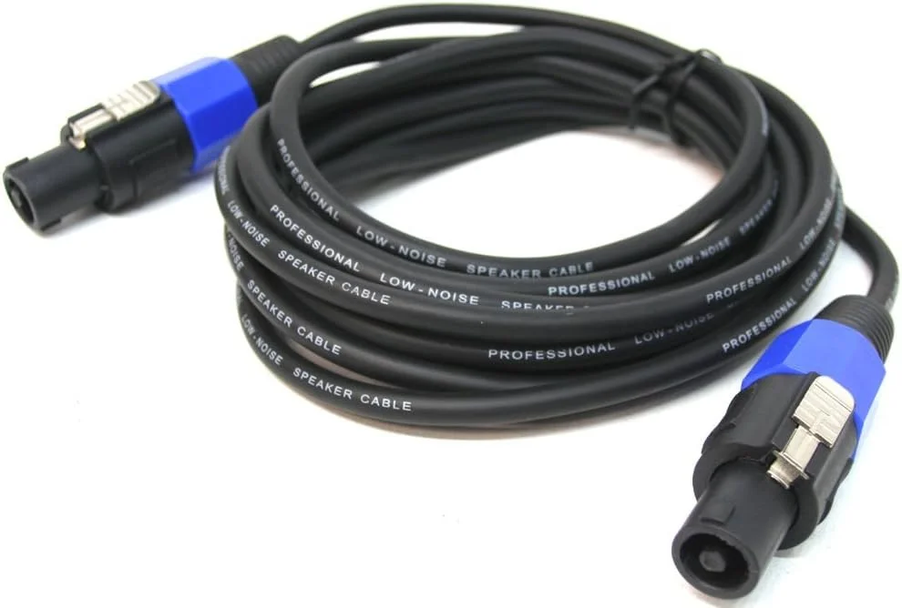 کابل اسپیکون نری به نری 15 فوتی آمپلی فایر، آمپ یا بلندگوی صوتی حرفه ای American Sound Connection ASC Pro Audio DJ