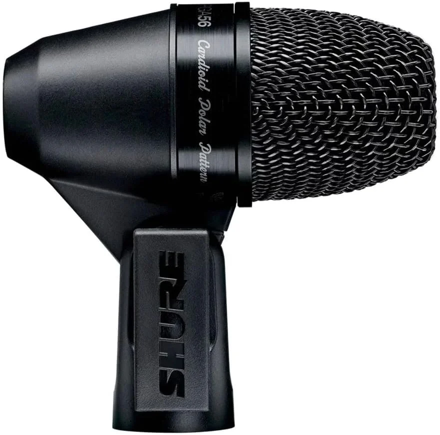 میکروفون داینامیک Shure PGA56 - با الگوی قطبی کاردیوئید، میکروفون توم/اسنر داینامیک با پایه گردان و مانت درام AP56DM (PGA56-XLR)