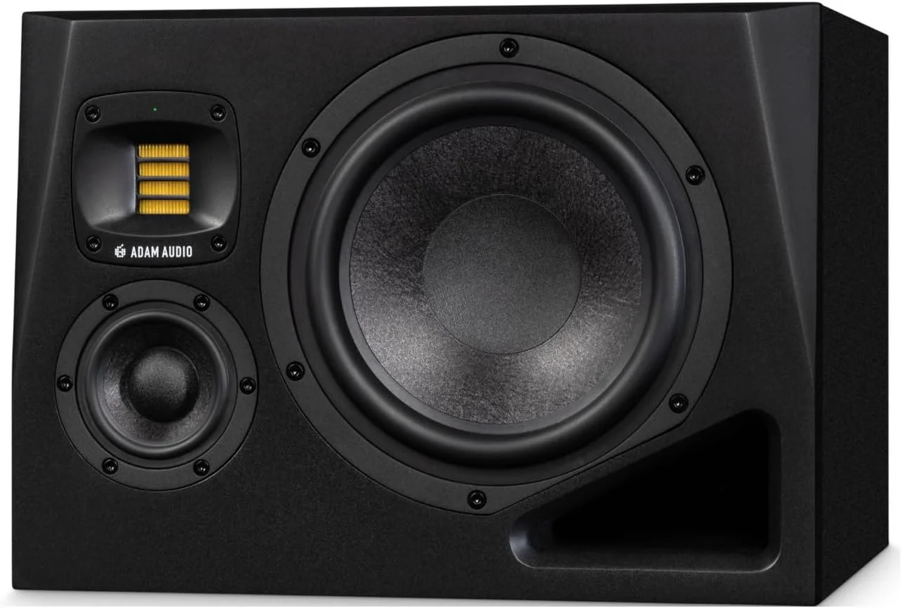 مانیتور استودیویی سه طرفه Adam Audio A8H (چپ و راست) همراه با کابل 3 متری (2 عدد) (4 قطعه) مانیتور استودیویی سه طرفه Adam Audio A8H (چپ و راست) همراه با کابل 3 متری (2 عدد) (4 قطعه)