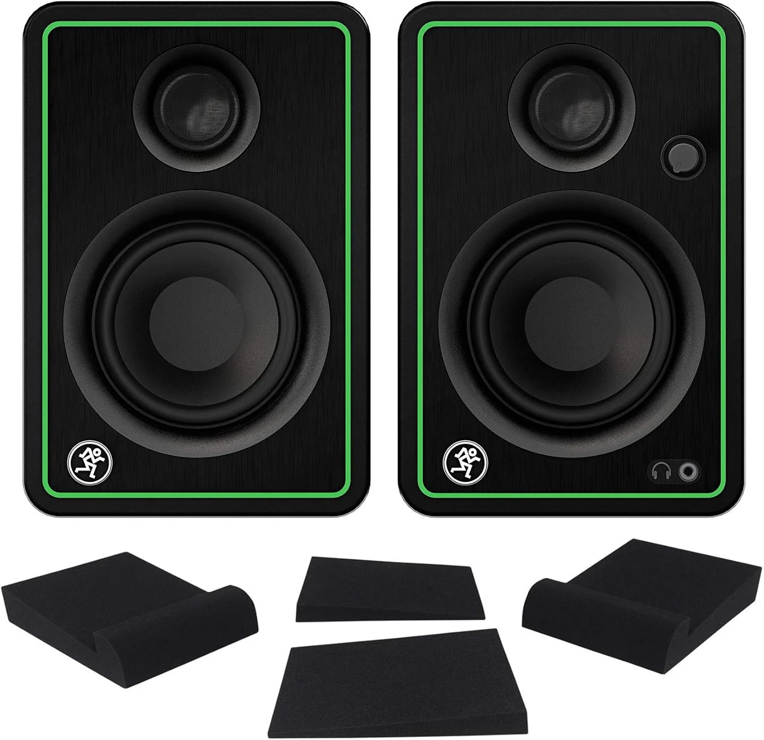 باندل اسپیکر مانیتور استودیویی بلوتوثی Mackie 2 CR3-XBT 3" 50w به همراه پد های ایزوله مانیتور استودیویی فوم Rockville RRS190S با ابعاد 7.5" x 9.5" / 3 زاویه باندل اسپیکر مانیتور استودیویی بلوتوثی Mackie 2 CR3-XBT 3" 50w به همراه پد های ایزوله مانیتور استودیویی فوم Rockville RRS190S با ابعاد 7.5" x 9.5" / 3 زاویه