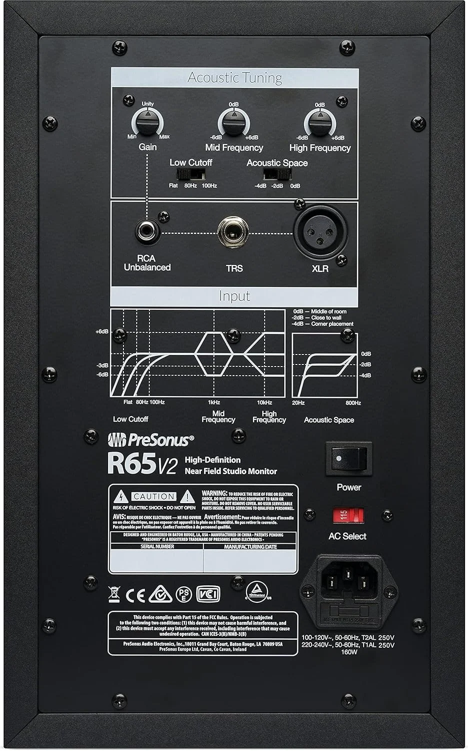 مانیتور استودیویی PreSonus R65 V2، سایز 6.5 اینچ مانیتور استودیویی PreSonus R65 V2، سایز 6.5 اینچ