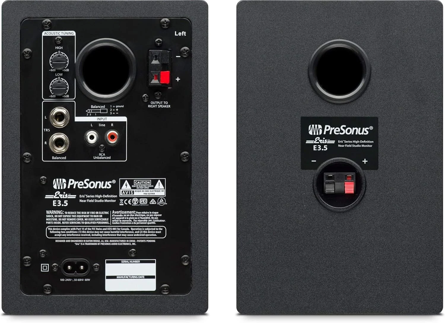 باندل اسپیکر مانیتور استودیویی PreSonus Eris E3.5 همراه با پدهای ایزوله، کابلهای XLR، کابلهای TRS و پارچه پولیش Austin Bazaar باندل اسپیکر مانیتور استودیویی PreSonus Eris E3.5 همراه با پدهای ایزوله، کابلهای XLR، کابلهای TRS و پارچه پولیش Austin Bazaar