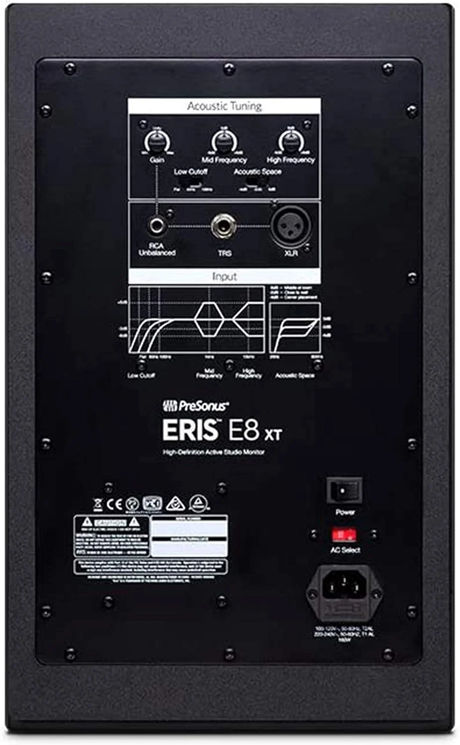 مانیتور استودیویی اکتیو 8 اینچی PreSonus Eris E8 XT با ووفر کامپوزیت بافته شده، تیوتر 1.25 اینچی ابریشمی، موجبر EBM و کنترل های تنظیم آکوستیک به همراه هولدر مغناطیسی موبایل مانیتور استودیویی اکتیو 8 اینچی PreSonus Eris E8 XT با ووفر کامپوزیت بافته شده، تیوتر 1.25 اینچی ابریشمی، موجبر EBM و کنترل های تنظیم آکوستیک به همراه هولدر مغناطیسی موبایل