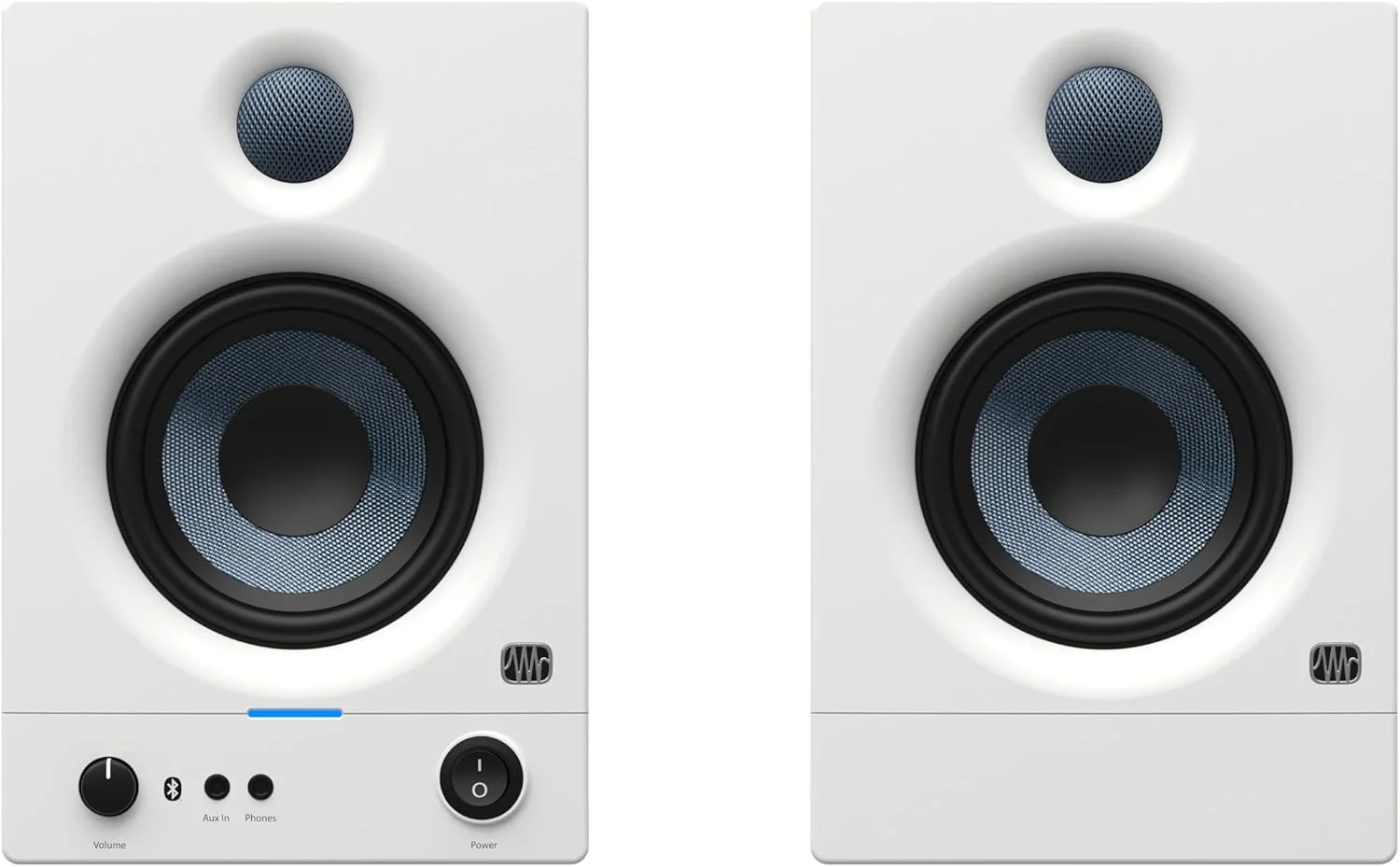 مانیتورهای رفرنس رسانه ای 4.5 اینچی Presonus Eris 4.5BT سفید با فناوری بی سیم بلوتوث مانیتورهای رفرنس رسانه ای 4.5 اینچی Presonus Eris 4.5BT سفید با فناوری بی سیم بلوتوث