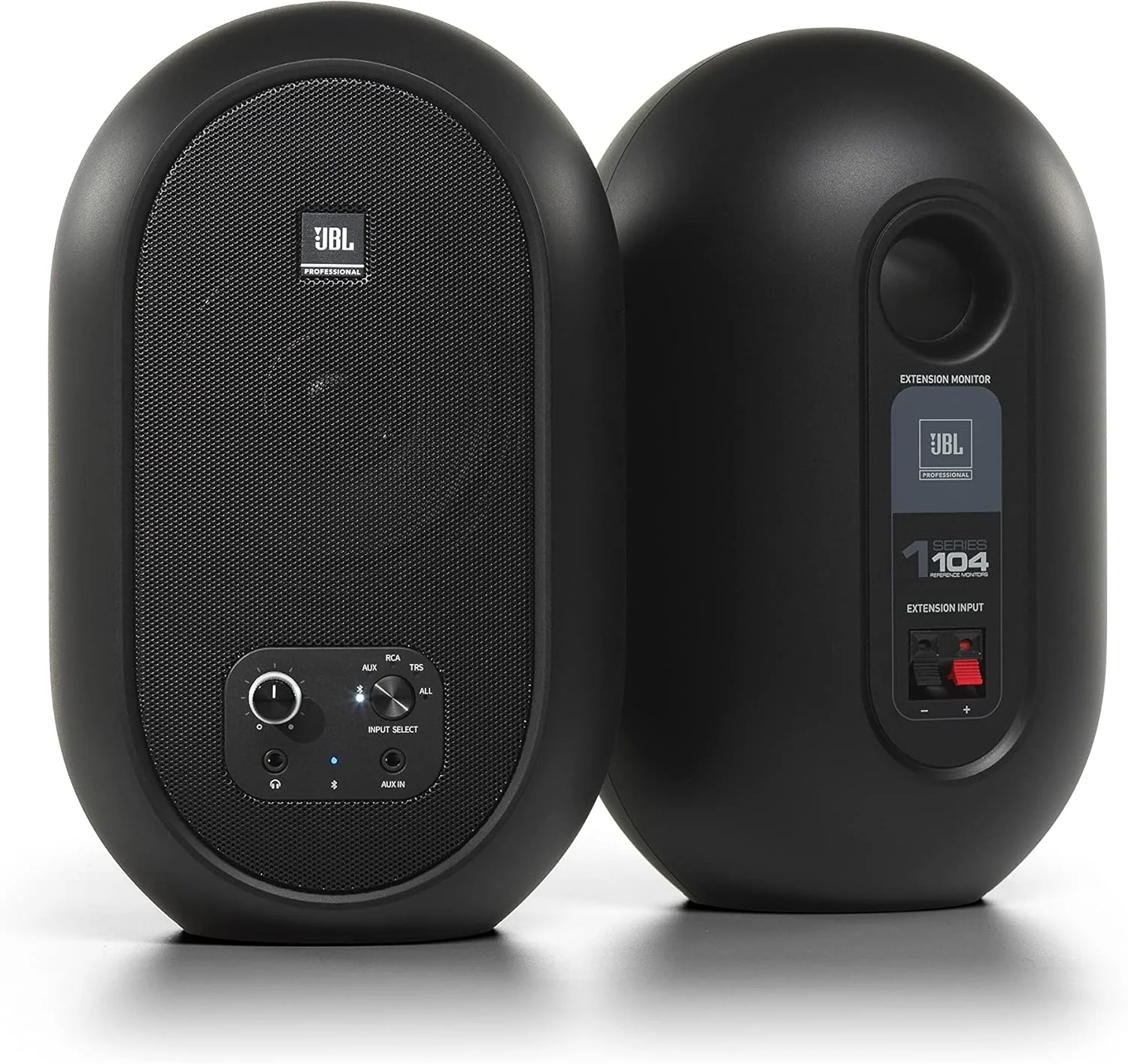 مانیتورهای رفرنس رومیزی کامپکت JBL Professional 1 Series 104-BT با بلوتوث، مشکی، فروش به صورت جفت، بلندگوی 4.5 اینچی