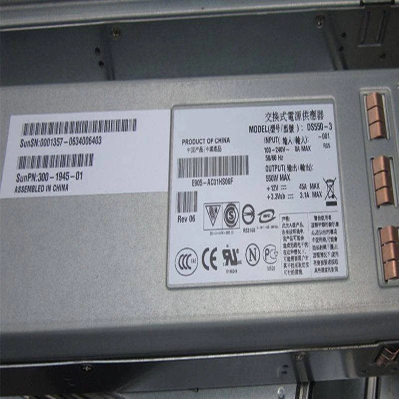 منبع تغذیه 550 واتی مدل DS550HE-3-001 300-1848 برای Fire x4100 x4200M2