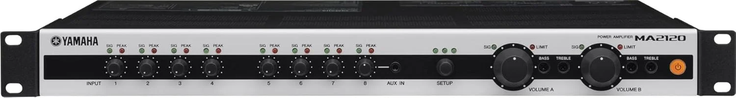 آمپلی فایر میکسر یاماها MA2120 کلاس D با قابلیت انتخاب امپدانس Lo-Z/Hi-Z
