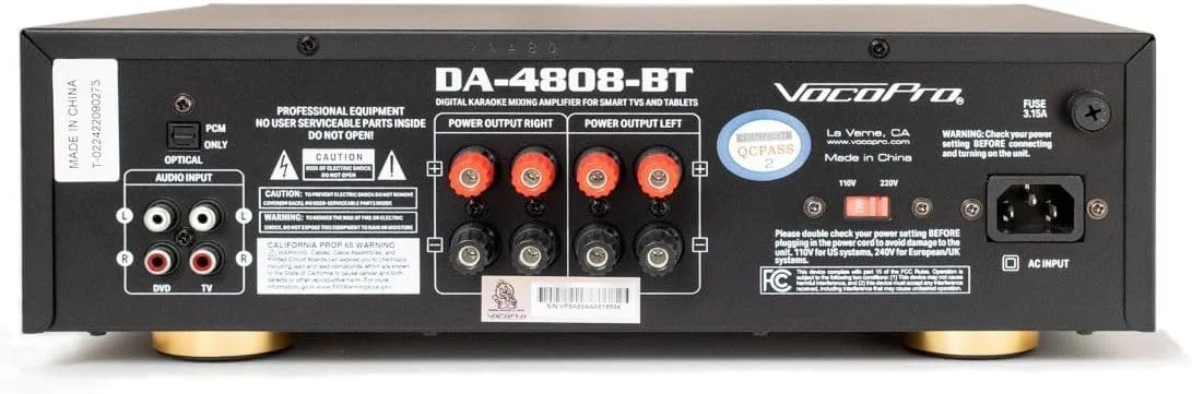 آمپلی فایر میکس دیجیتال وک پرو DA4808BT Vicopro برای تلویزیون های هوشمند و تبلت ها