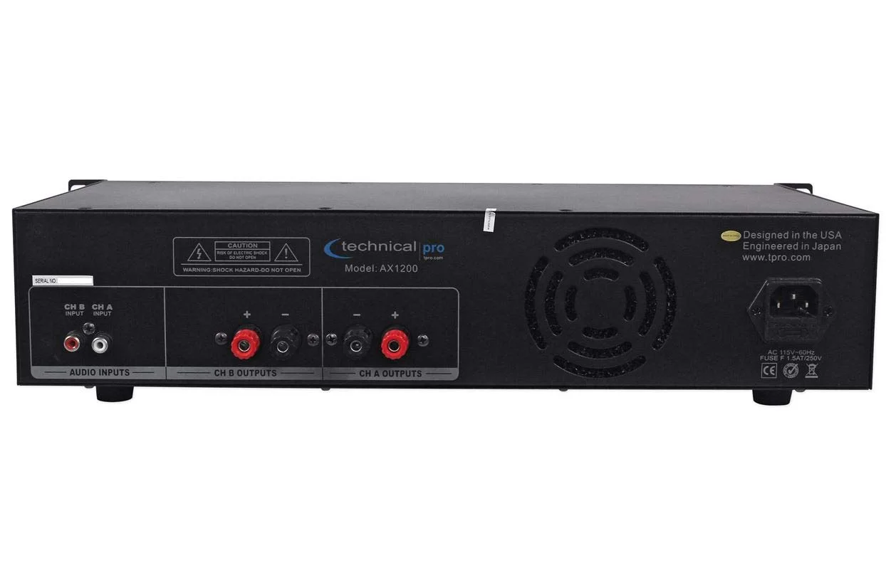 آمپلی فایر 2 کاناله 1200 واتی Technical Pro AX1200 مدل 2U Rack DJ