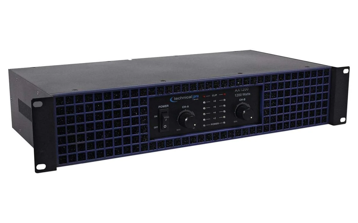 آمپلی فایر 2 کاناله 1200 واتی Technical Pro AX1200 مدل 2U Rack DJ