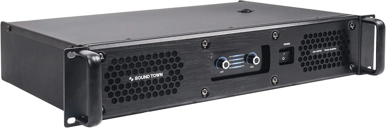 آمپلی فایر دو کاناله Sound Town مدل NIX-26PRO با توان خروجی 2 x 1800W در 4 اهم