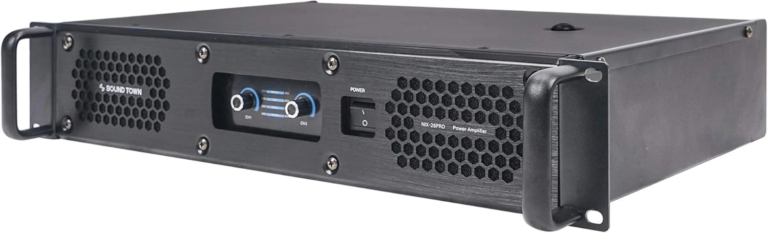 آمپلی فایر دو کاناله Sound Town مدل NIX-26PRO با توان خروجی 2 x 1800W در 4 اهم