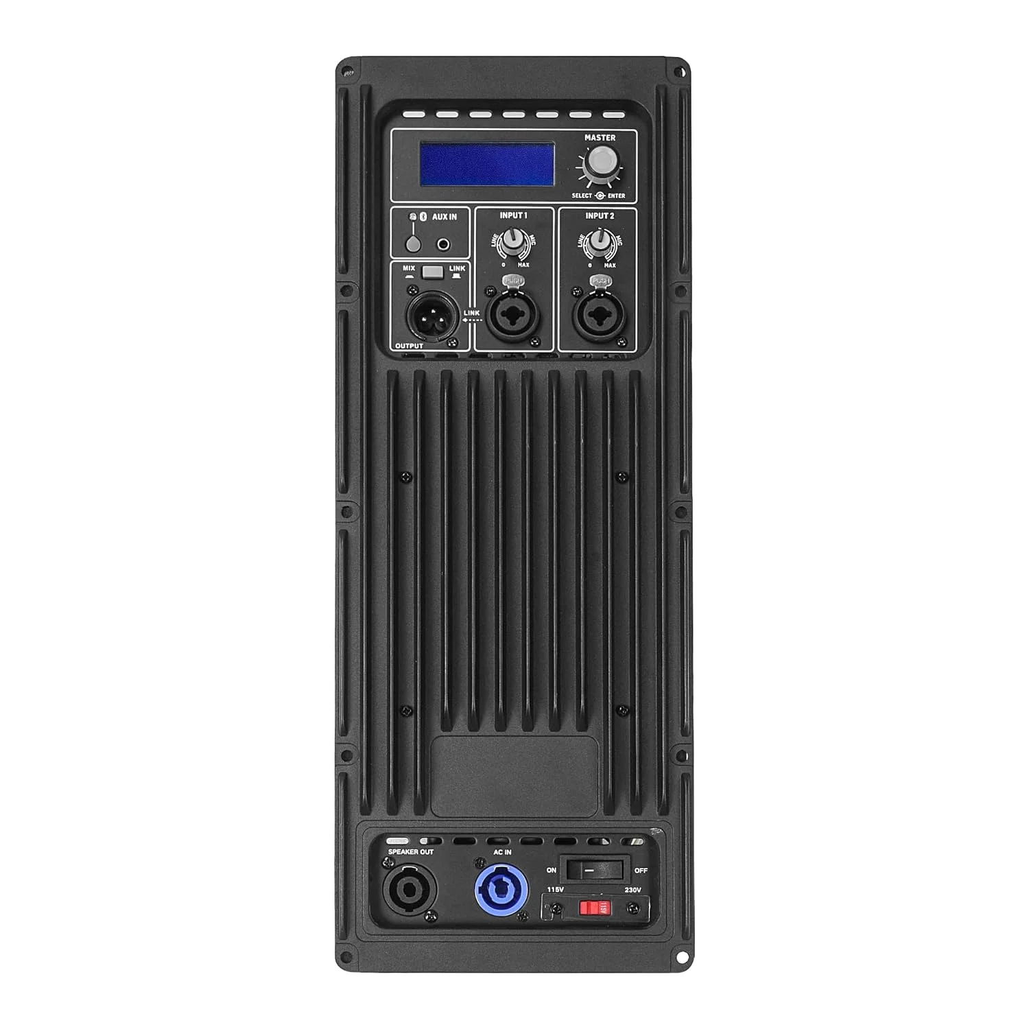 آمپلی فایر صفحه ای 2 کاناله کلاس D ساند تاون 2x600W مداوم با TWS بلوتوث، خروجی بلندگو، DSP، برای کابینت های ساب ووفر PA DJ (STPA11-G900)