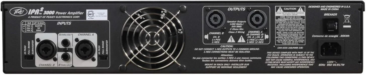 آمپلی فایر قدرت سبک وزن Peavey IPR2 3000