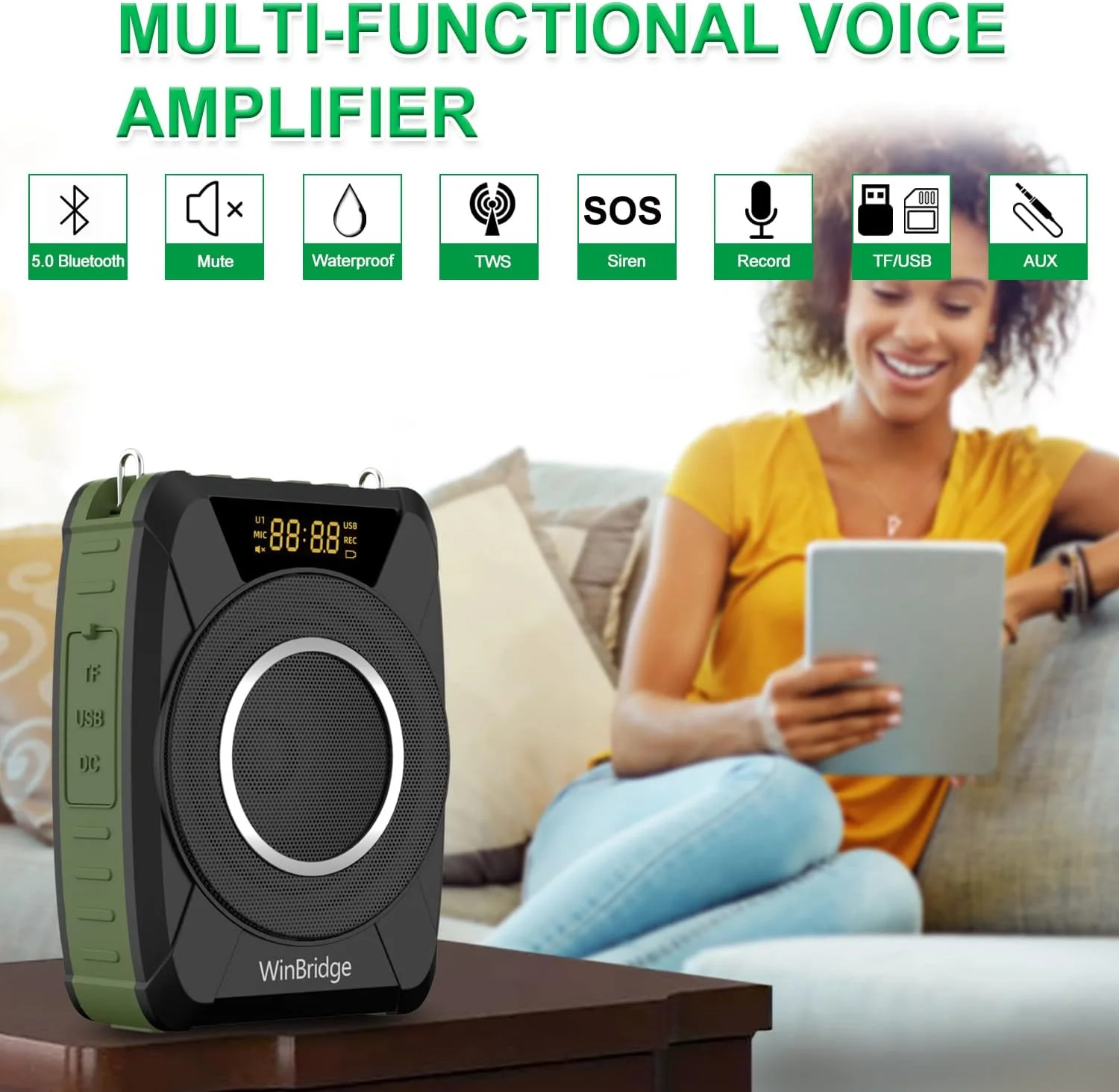 میکروفون اسپیکر WB M801 به همراه آمپلی فایر صدا WB S309