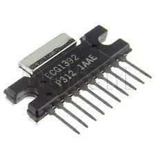 مدار مجتمع تقویت کننده صوتی 7 واتی 10 پایه SIP VCC=22V پین خروجی معکوس NTE1393