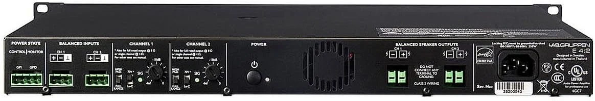 تقویت کننده با 2 کانال خروجی انعطاف پذیر (E42US)