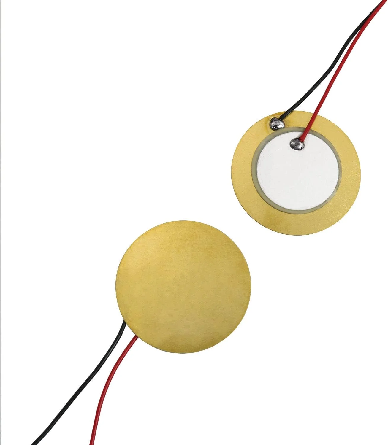 16 عدد دیسک پیزو 27 میلیمتری با سیم، مناسب برای میکروفون، تریگر درام، پیکاپ آکوستیک، گیتار CBG و آمپلیفایرهای پیزو برای گیتار آکوستیک و درام 16 عدد دیسک پیزو 27 میلیمتری با سیم، مناسب برای میکروفون، تریگر درام، پیکاپ آکوستیک، گیتار CBG و آمپلیفایرهای پیزو برای گیتار آکوستیک و درام