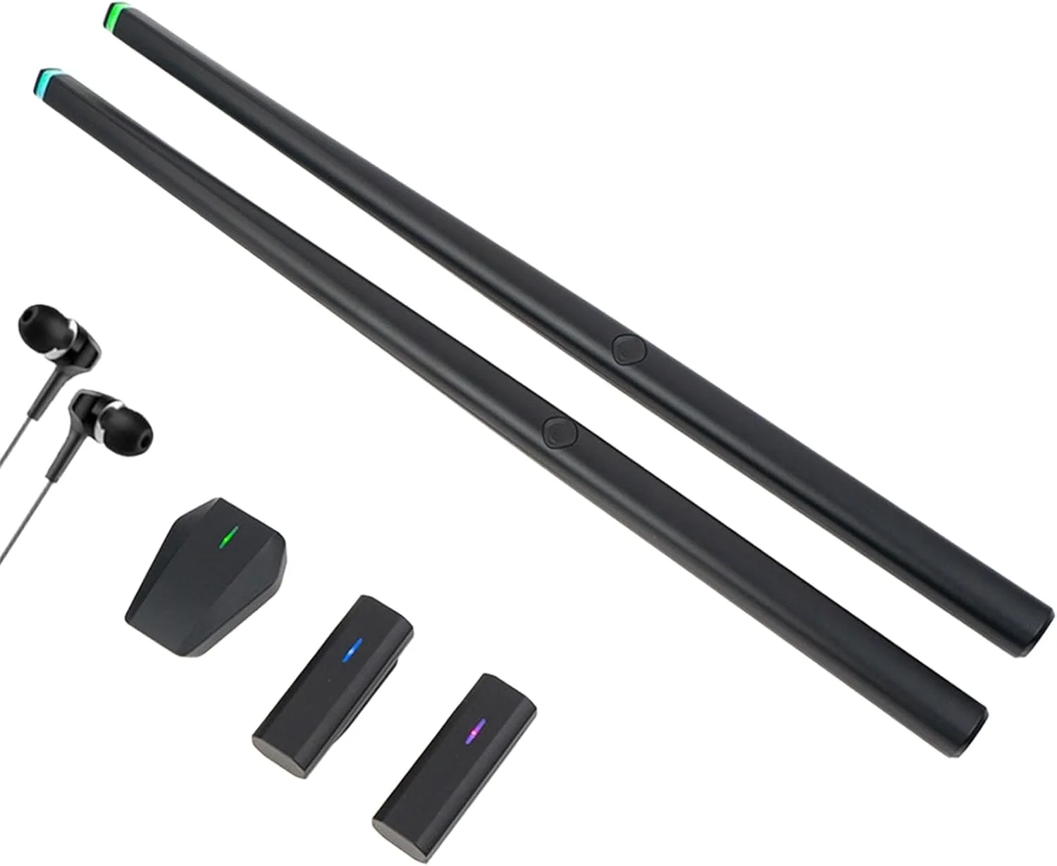 ست درام الکترونیکی، کیت درام هوایی قابل حمل واقعیت مجازی، درام جیبی حسگر حرکتی با چوب و پدال درام هوایی، آداپتور بلوتوث و هدفون، هدیه درامر برای مبتدیان، کودکان و بزرگسالان