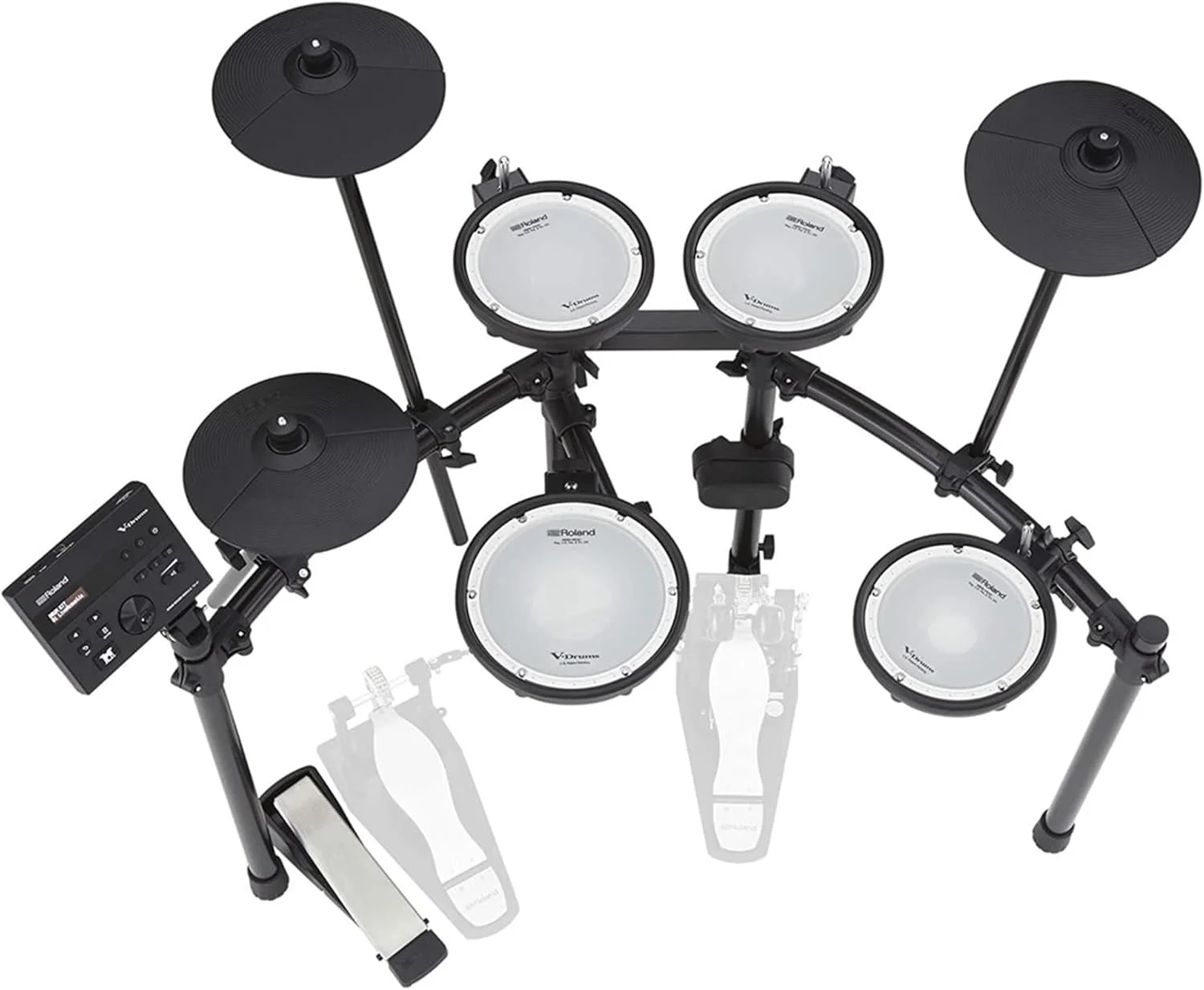 بسته درام الکترونیکی Roland V-Drums TD-07DMK به همراه کیف چوب درام، کابل صوتی 3.5 میلیمتری، 3 جفت چوب درام و پارچه پولیش Austin Bazaar بسته درام الکترونیکی Roland V-Drums TD-07DMK به همراه کیف چوب درام، کابل صوتی 3.5 میلیمتری، 3 جفت چوب درام و پارچه پولیش Austin Bazaar