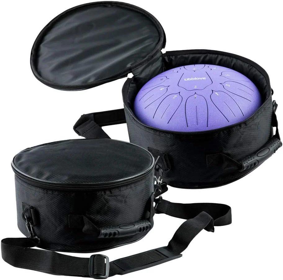 درام زبانی فولادی - 11 نت، 10 اینچ، ساز کوبه ای در گام ر ماژور به همراه لوازم جانبی، مناسب برای آموزش موسیقی بزرگسالان، مدیتیشن، کنسرت، یوگا (بنفش) درام زبانی فولادی - 11 نت، 10 اینچ، ساز کوبه ای در گام ر ماژور به همراه لوازم جانبی، مناسب برای آموزش موسیقی بزرگسالان، مدیتیشن، کنسرت، یوگا (بنفش)