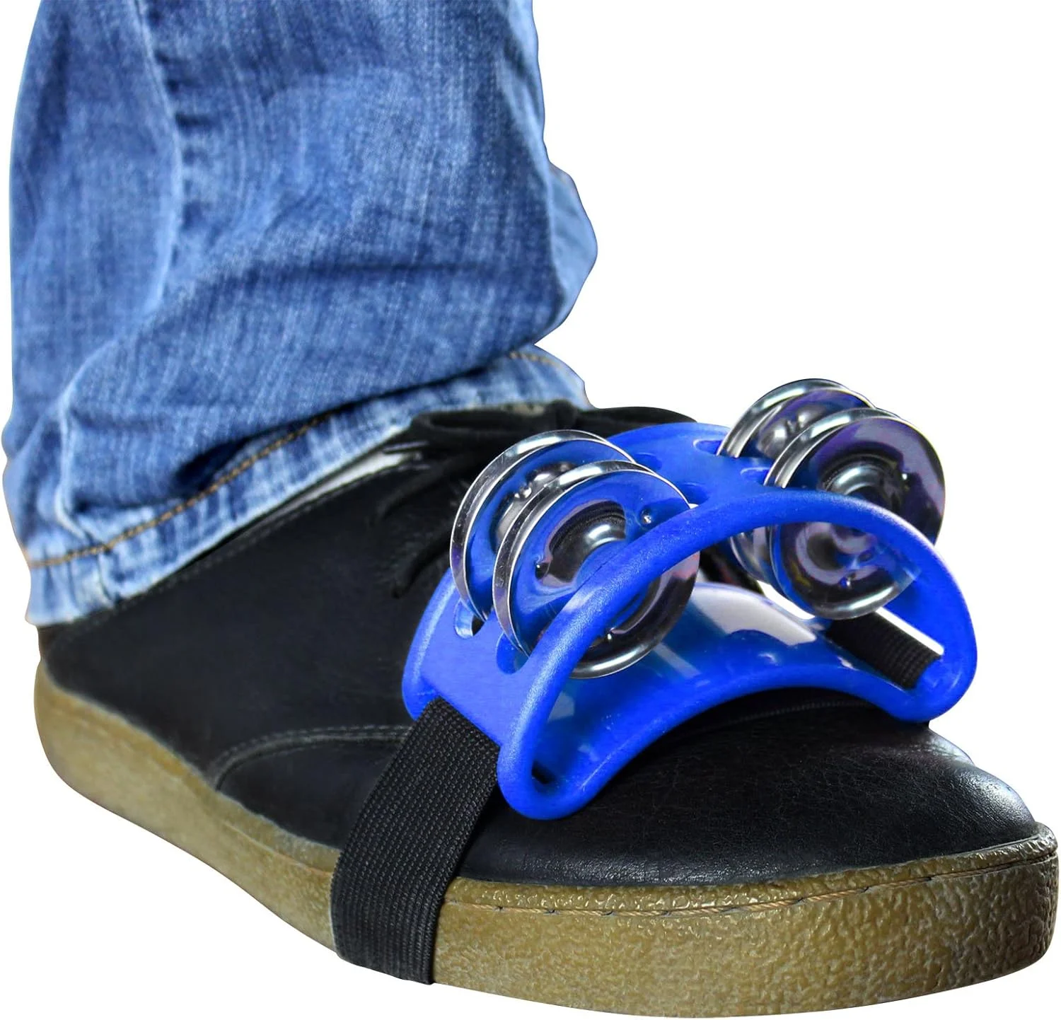 دف پایی YMC Percussion FJS2S-BU با سنج های فولادی، آبی