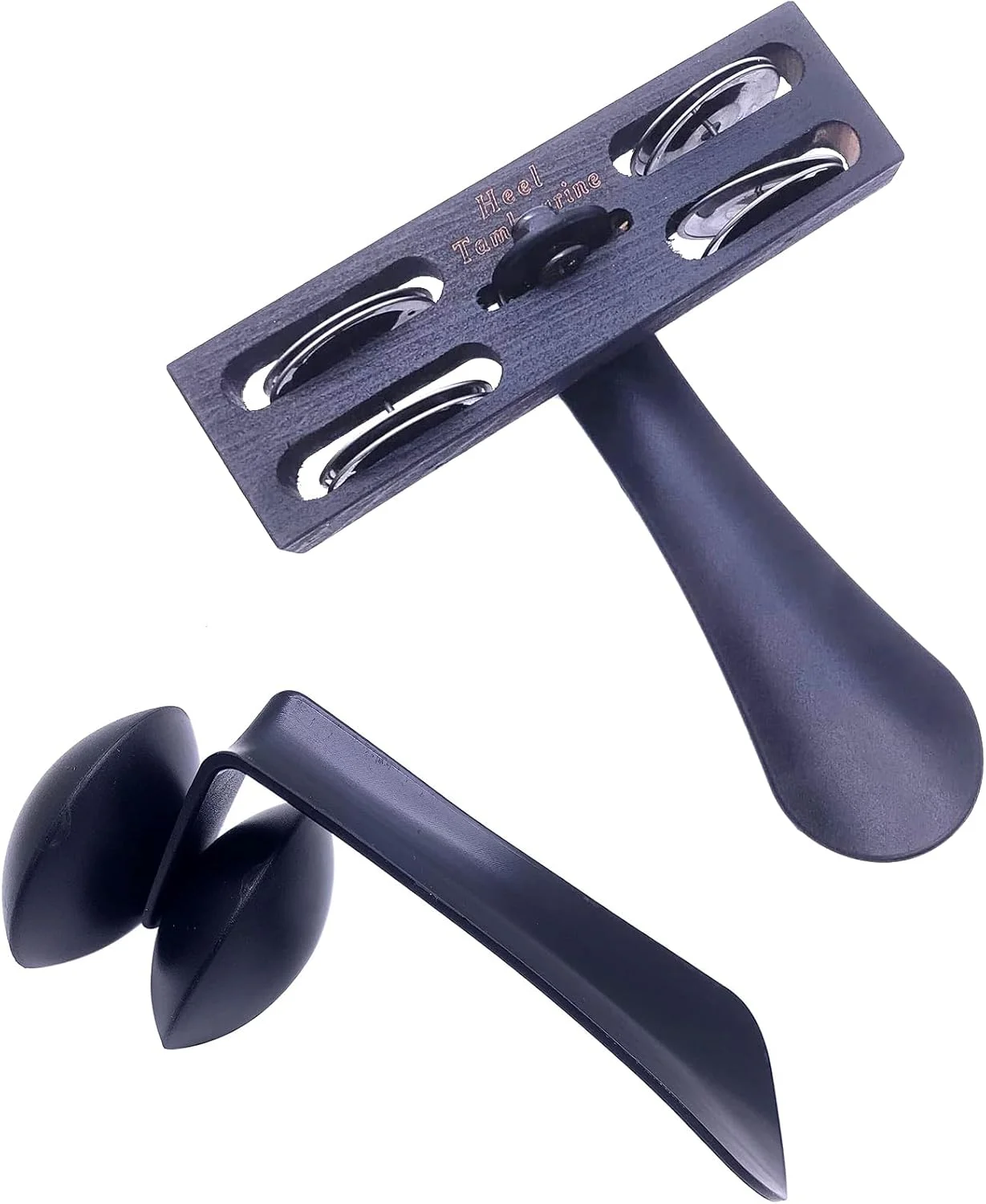 شیکر پاشنه پا و تنبورین ساز کوبه ای موسیقی برای نوازندگان کاخن و همراهی گروه 2 عدد