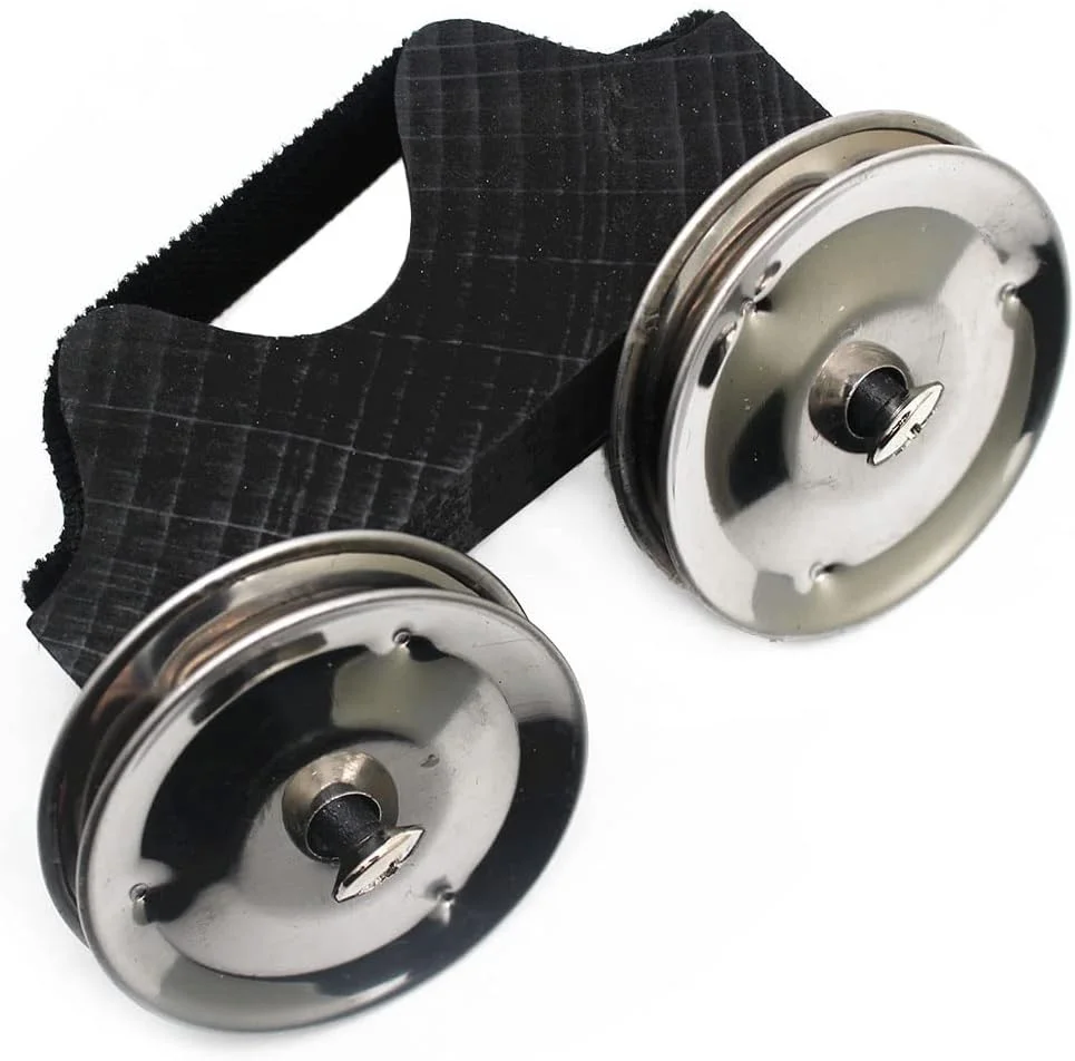 زنگ انگشتی با زنگ های استیل، ساز کوبه ای دستی برای کاخن، درام دستی، نوازندگان گیتار، خوانندگان