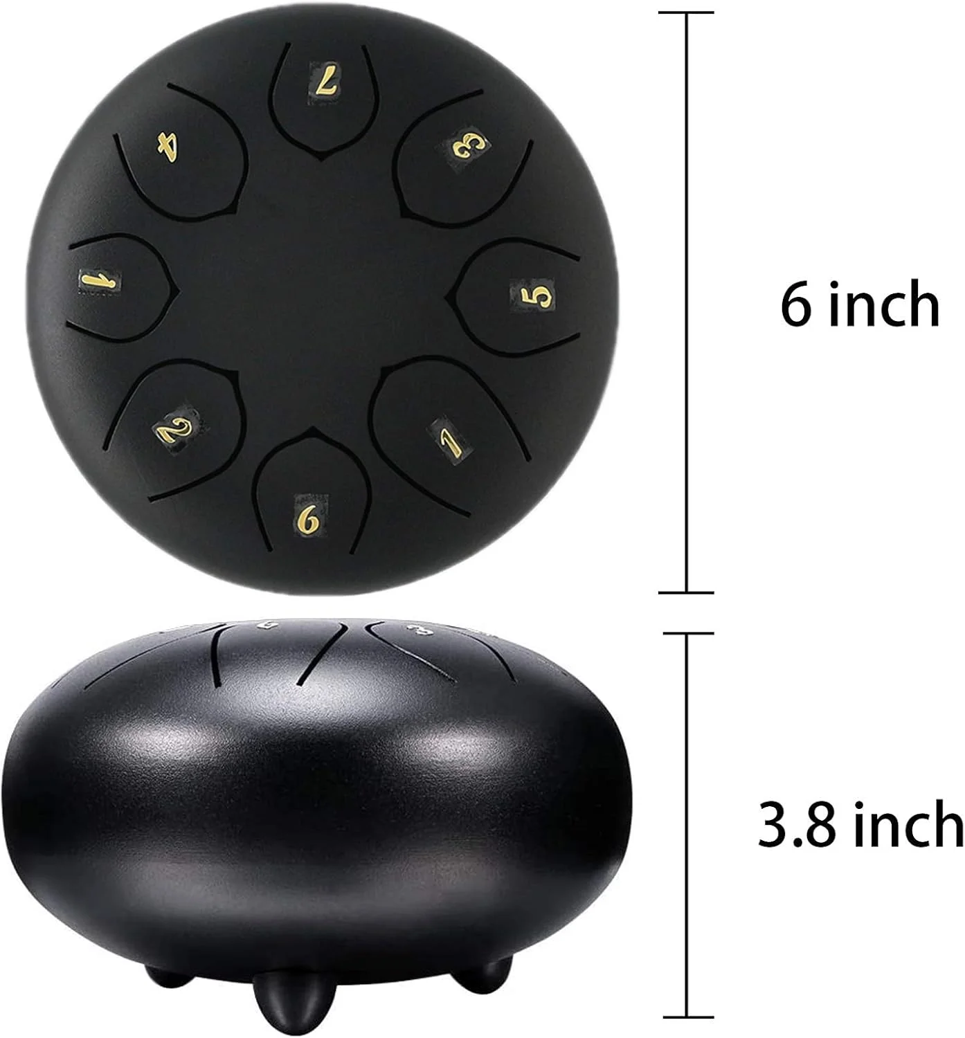 درام زبانی، درام زبانی فولادی ارتقا یافته 8 نت 6 اینچی، درام فولادی حرفه ای C-Key، درام بدون نگرانی (مشکی) برای کودکان و بزرگسالان مبتدی درام زبانی، درام زبانی فولادی ارتقا یافته 8 نت 6 اینچی، درام فولادی حرفه ای C-Key، درام بدون نگرانی (مشکی) برای کودکان و بزرگسالان مبتدی