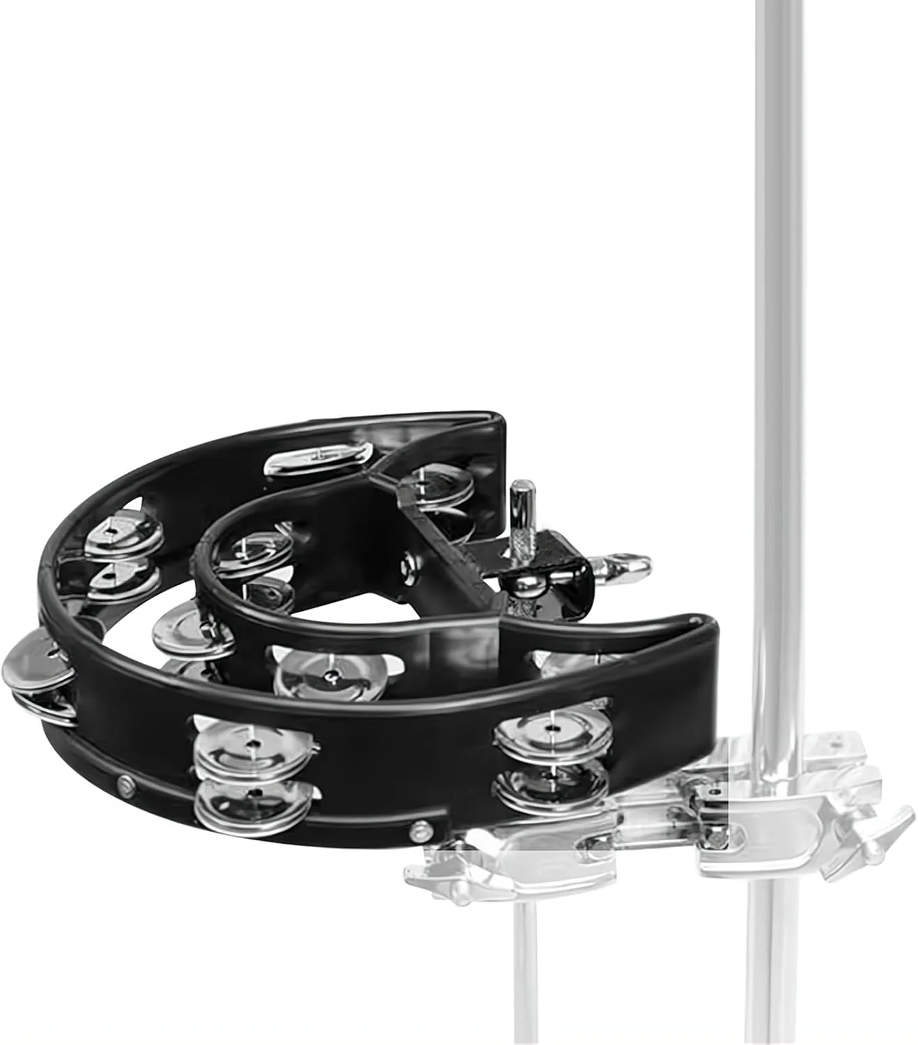 دف طبل با براکت نصب، دف هلالی، زنگوله دستی دو ردیفه برای نوازندگان