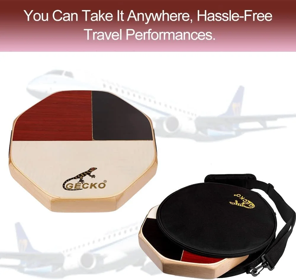 کاهون GECKO، درام جعبه ای قابل حمل با کیف نگهداری، درام دستی، ساز کوبه ای، بانگو و اسنر کاهون GECKO، درام جعبه ای قابل حمل با کیف نگهداری، درام دستی، ساز کوبه ای، بانگو و اسنر