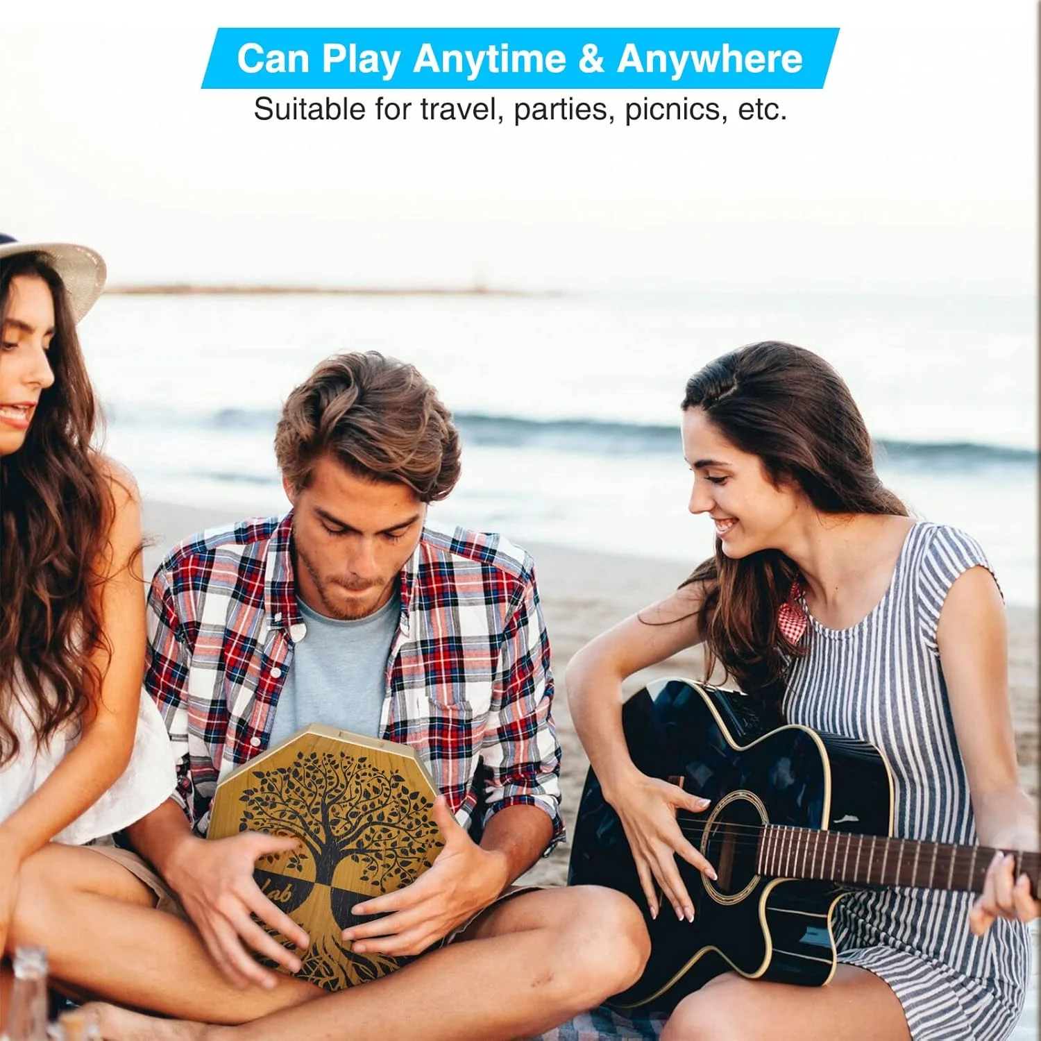 کاخن دو رنگ، درام چوبی قابل حمل با بند قابل تنظیم، حمل آسان، ظاهر منحصر به فرد، ساز کوبه ای زیبا (قهوه ای طبیعی) کاخن دو رنگ، درام چوبی قابل حمل با بند قابل تنظیم، حمل آسان، ظاهر منحصر به فرد، ساز کوبه ای زیبا (قهوه ای طبیعی)